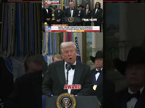 Trump presents Kennedy Center Honors medals to members of KISS #foxnews #news #us #fox