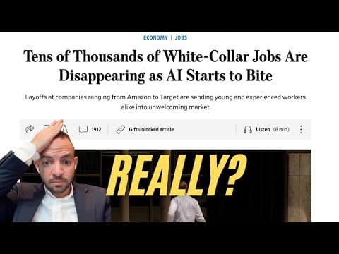 Is AI Really Replacing Thousands Of White Collar Jobs??