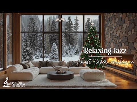 Relaxing December Cafe Jazz | Soft Coffee Shop Ambience with Warm Fireplace for 3rd of December