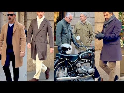 NOVEMBER ❄️WINTER 2025 MILAN STREET FASHION 🇮🇹REAL ITALIAN MEN & WINTER MEN WARDROBE #mensfashion