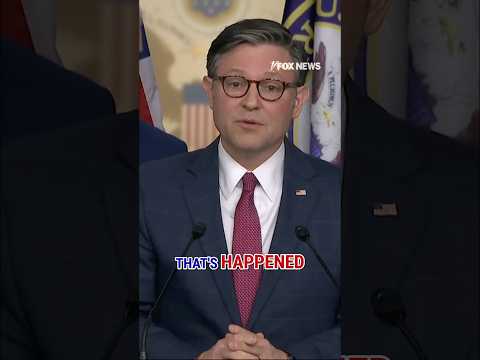 Speaker Johnson: I want her to have the largest, loudest microphone #shorts #congress #politics #fox