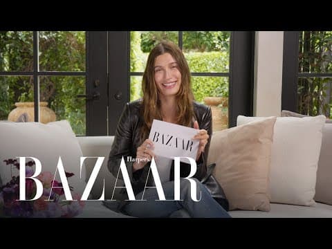 Hailey Bieber Reveals Her Latest Obsessions | Burning Questions | Harper’s BAZAAR