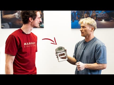 The grip strength of the World's best climber will shock you