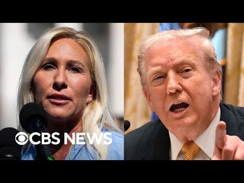Trump reacts to Marjorie Taylor Greene's claims about Republicans in "60 Minutes" interview