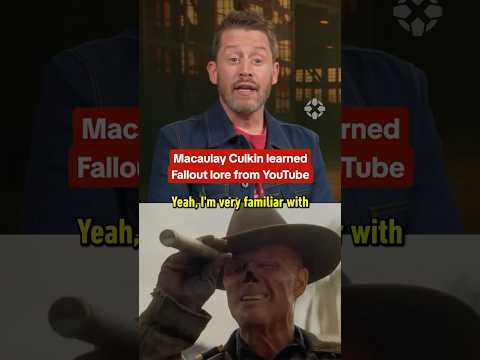 Macaulay Culkin taught himself Fallout lore on YouTube before he was even cast in Season 2 #fallout