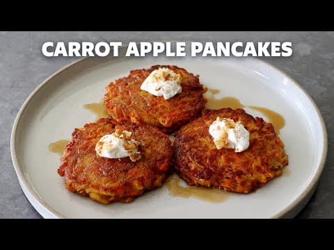 Carrot Apple Pancakes | Food Wishes
