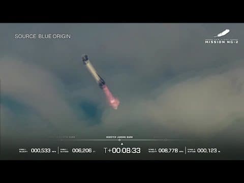 Bezos' Blue Origin Successfully Lands Booster After Rocket Launch