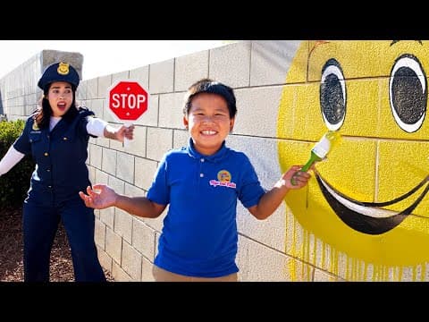 Emma Eric & Kaden’s Wall Art Trouble Turns Fun Adventure! 🎨