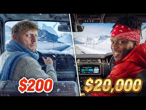 SIDEMEN $200 VS $20,000 WINTER ROAD TRIP