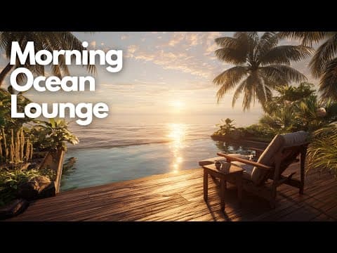Relaxing Music for Focus, Study & Morning Energy | Morning Ocean Lounge