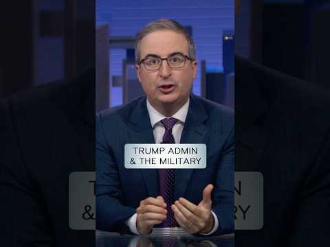 Trump Admin & The Military #lastweektonight