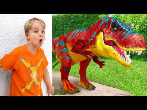 Chris learned to run quickly and safely from Dinosaurs