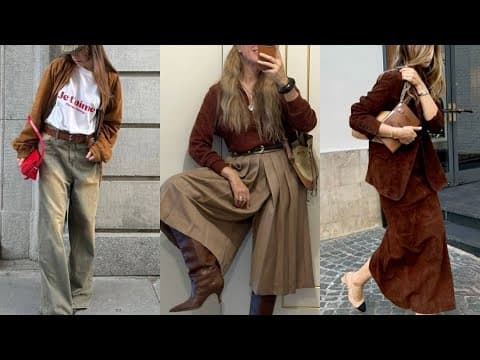КАК СОЧЕТАТЬ КОРИЧНЕВЫЙ ЦВЕТ В ЖЕНСКОМ ГАРДЕРОБЕ💕 МОДНЫЙ ЦВЕТ 2026