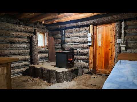Man Builds 2-Room Underground Log Cabin in the Forest | Start to Finish by @RuslaninTheWoods