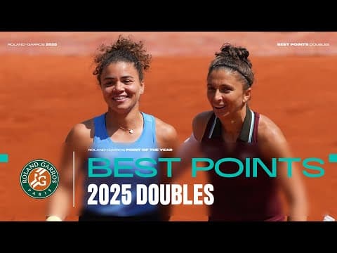 Roland-Garros point of the year: Doubles | Roland-Garros 2025