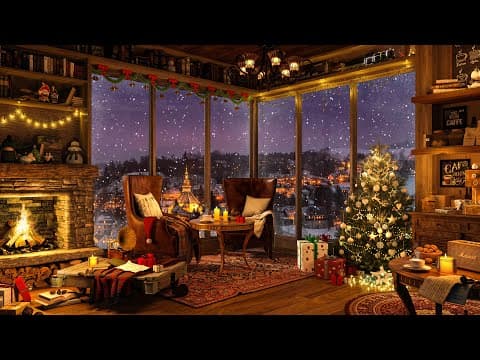 Smooth Jazz Music & 4K Coffee Shop Ambience | Relaxing Sweet Jazz Music for Work, Study, Sleeping