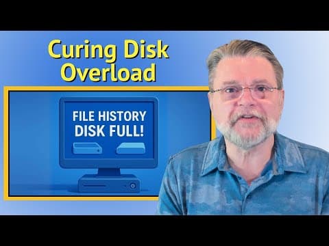 How to Limit File History Disk Usage