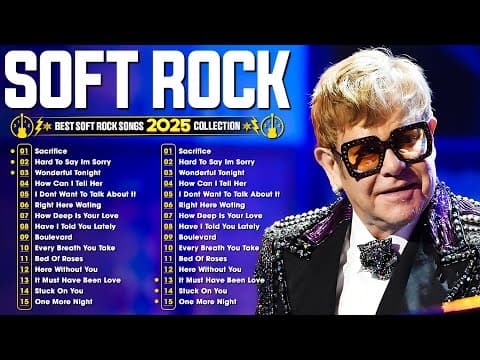 Love Songs 70s 80s 90s ✨ Best Soft Rock Collection 📀 Elton John, Lionel Richie, Bee Gees, Air Supply