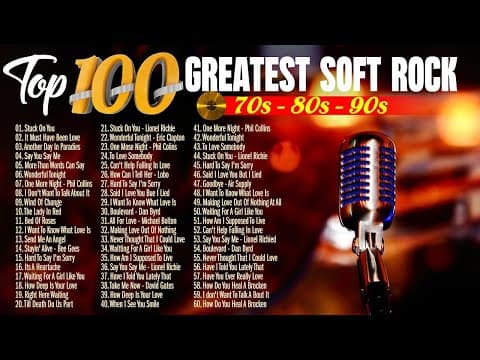 Rod Stewart, Elton John, Eric Clapton, Phil Collins, Bee Gees | Old Beautiful Soft Rock Love Songs