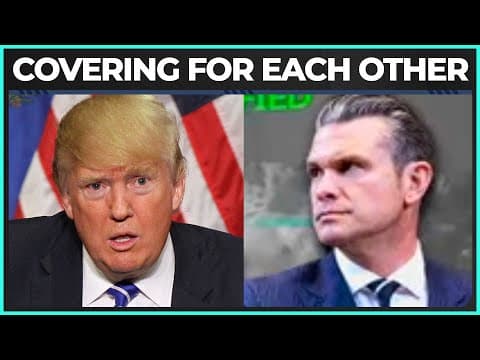 Trump FACEPLANTS Trying To Cover For Pete Hegseth