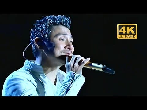 【4K高清修复】歌神张学友经典现场,清唱《我等到花儿也谢了》开场,神级唱功太好听了!#经典现场 FULL