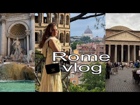 РИМ ВЛОГ 🇮🇹 КРАСИВЫЕ УЛОЧКИ, ВКУСНАЯ ЕДА И ЛЕТНЯЯ АТМОСФЕРА