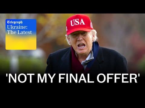 Trump peace plan ‘written by Russia’ & explosion as power plant struck near Moscow