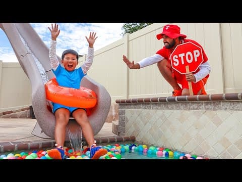Pool Safety Adventure with Kaden, Eric, and Emma!