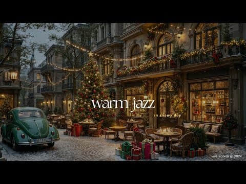Vintage Jazz at Luxurious Cafe ❄️ Relax, Study and Have A Sip With Warm Jazz Melodies in Snowy Day