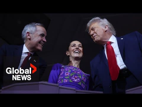 “We'll work it out”: Trump on trade negotiations with Carney, Sheinbaum in Washington