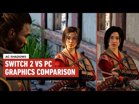 Assassin's Creed Shadows - Switch 2 vs PC Graphics Comparison