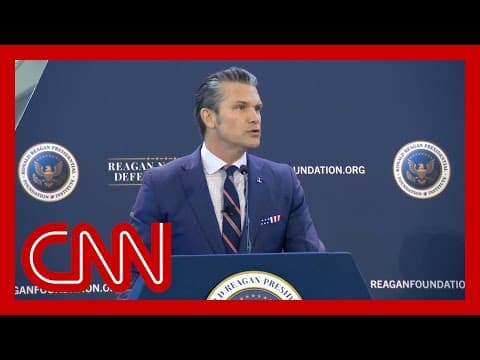 Pete Hegseth speaks amid fallout on boat strikes