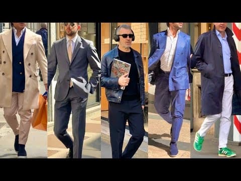 2025 APRIL ☀️MILAN MEN’S STREET STYLE 🇮🇹PERFECT SPRING OUTFITS FOR MEN #stylemensfashion