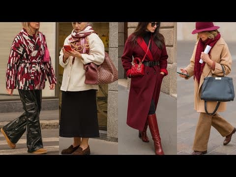 HOTTEST NOVEMBER 2025 MILAN STREET TRENDS 🇮🇹 ITALIAN LUXURY OUTFITS STYLE | WINTER FASHION LOOKS