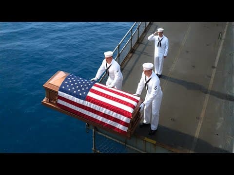 How the US Navy Says Goodbye at Sea