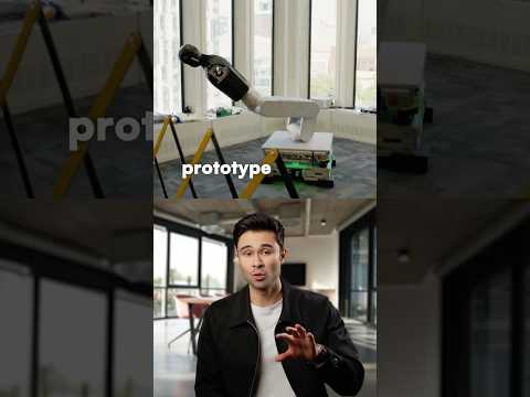 This humanoid robot extends up to 7-feet tall 👀 #trendingshorts #ai #robotics #future #tech