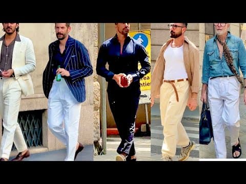 The Most Handsome Men are in Italy 🇮🇹 Summer 2025 Milan Men's Street Style & 1000 Miglia Race