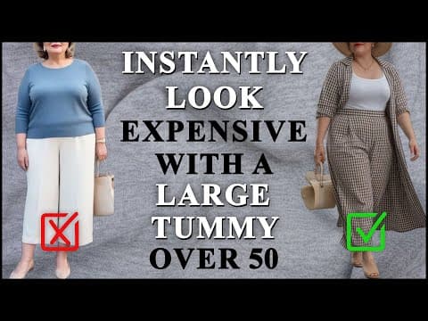 25 Ways to Instantly Look More Expensive and Elegant for Women Over 50 With a Large Tummy
