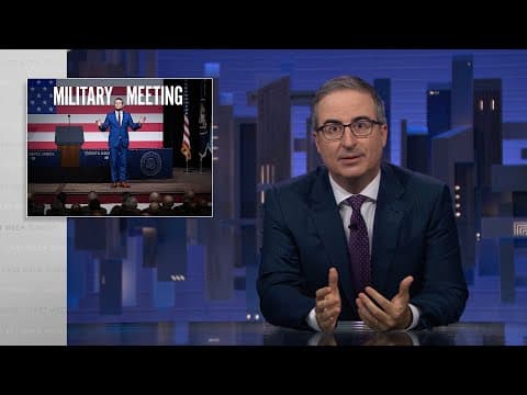 S12 E25: US Military, ICE & Presidential Libraries: 10/5/25: Last Week Tonight with John Oliver