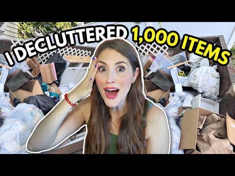 I Decluttered 1,000 Things in 7 Days... and WOW 🫣