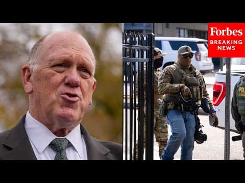Border Czar Tom Homan Addresses Immigration Crackdown In Minnesota, Other States In New Interview