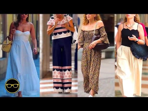 Milan’s Hottest Summer Looks 2025! What to Wear in AUGUST Heatwave🔥Best Effortless Summer Dresses