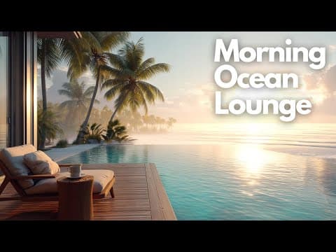 Relaxing Music for Focus & Calm | Morning Ocean Lounge