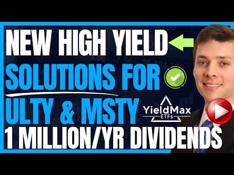 ULTY & MSTY Strategies To Correct Performance (Yieldmax High Yield Dividend Investing) #Income #FIRE