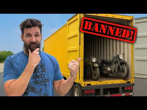 I Bought a 40’ Container of Banned Motorcycles from Germany