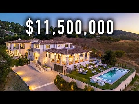 Inside an $11,500,000 Calabasas Mega Mansion on 5 Acres of Land!