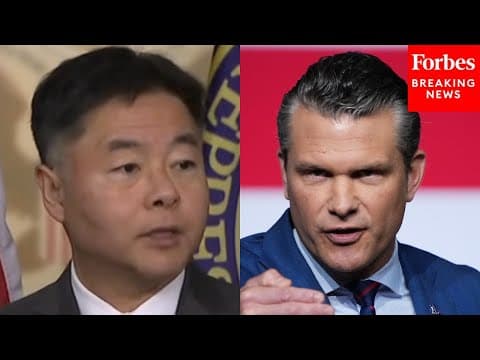 'What Is Pete Hegseth Hiding?': Ted Lieu Demands Release Of Venezuelan Boat Strike Footage