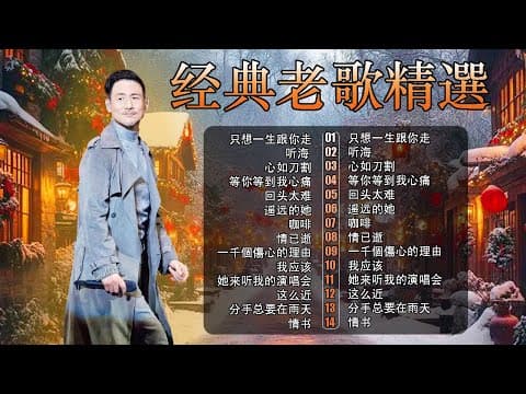 經典粵語歌曲|歌神張學友20首經典情歌 🎵 一千個傷心的理由・情已逝・暗戀你 – 90年代金曲回顧 | Chinese Golden Music
