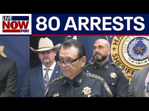 80 arrests made in Harris County, TX warrant roundup