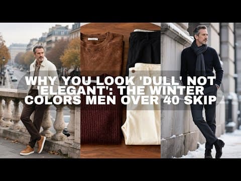 Why You Look 'Dull' Not 'Elegant': The Winter Colors Men Over 40 Skip